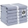 LANE LINEN Lane Linen Kitchen Towel Set 6 Pack 100 Cotton Hand Towels for Kitchen Dish Towels for Drying Dishes Lint Free 14x25 Good for Cleaning Windows Ceramic Surface Glass Stovetops Blue Chambray