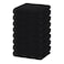 Homaxy 100 Cotton Waffle Weave Kitchen Dish Towels Ultra Soft Absorbent Quick Drying Cleaning Towel 13 x 28 Inches 8Pack Black