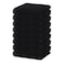 Homaxy 100 Cotton Waffle Weave Kitchen Dish Towels Ultra Soft Absorbent Quick Drying Cleaning Towel 13 x 28 Inches 8Pack Black