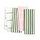 kate spade new york Botanical Stripe Kitchen Towels 4Pack Set Absorbent 100 Cotton GreenPink 17x28
