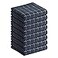 Homaxy 100 Cotton Terry Kitchen TowelsDark Grey 13 x 28 inches Checkered Designed Soft and Super Absorbent Dish Towels 8 Pack