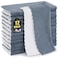 Mordimy 12 Pack Kitchen Cloths Dish Towels 10 x 10 Dark Grey White Super Soft and Absorbent Dish Cloths Coral Velvet Microfiber Cleaning Cloth Nonstick Oil Fast Dry Dishcloths