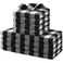 homing Buffalo Plaid Kitchen Towels and Dishcloths Set 12 x 12 and 13 x 28 Set of 8 Bulk Cotton Waffle Weave Dish Towels Super Soft Absorbent Hand Towels for Kitchen Black White