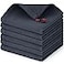 Homaxy 100 Cotton Waffle Weave Dish Cloths 6 Pack Soft and Absorbent Dish Towels 12 x 12 Inches Quick Dry Dish Rags Dark Grey