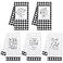 R HORSE 5Pcs Religious Christian Kitchen Dish Towel Black and White Check Cleaning Dishcloth Bible Verse Scripture Absorbent Bar Hand Towel Easter Gift for Women Men Housewarming Decor