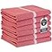 LANE LINEN Kitchen Towels Set 100 Pure Cotton Dish Towels for Kitchen Super Absorbent Kitchen Hand Towel Tea Towels Soft Durable Dish Cloths Pack of 6 14x25 Red