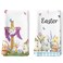 Arquiel 2Pcs Easter Christian Kitchen Tea Towels 100 Cotton Rabbit Flower Hand Towels Multiple Uses Quick Dry Dish Cloth for Table Kitchen Decor Housewarming Gifts