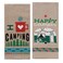 Kay Dee Designs Camping Adventures Chambray Towel Set One Each Happy Camper I Heart Camping