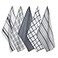 DII Assorted Woven Kitchen Dishtowel Set 18x28 Gray 5 Piece