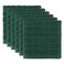 DII Basic Terry Collection Solid Windowpane Dishcloth Set 12x12 Dark Green 6 Piece