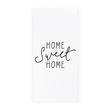 The Cotton Canvas Co Home Sweet Home Soft and Absorbent Kitchen Tea Towel Flour Sack Towel and Dish Cloth