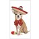 Mary Lake-Thompson Mary LakeThompson Chihuahua Sombrero Cotton Flour Sack Kitchen Towel