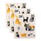 DII Swedish Dishcloths for Kitchen Cleaning Reusable Machine Washable Dishwasher Safe Biodegradable 775 x 675 Cats Everywhere 3 Piece