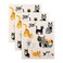 DII Swedish Dishcloths for Kitchen Cleaning Reusable Machine Washable Dishwasher Safe Biodegradable 775 x 675 Cats Everywhere 3 Piece