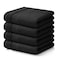Homaxy 100 Cotton Waffle Weave Kitchen Towels 13 x 28 Inches Super Absorbent and Machine Washable Dish Towels for Drying Dishes 4Packs Black