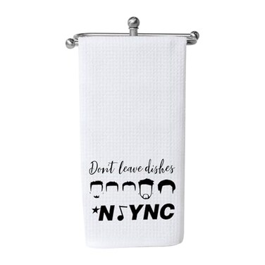 WCGXKO Funny Kitchen Decor Kitchen Towels Tea Towel Dont Leave Dishes Novelty Inspired Dish Towel Dont Leave Dishes