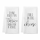 Saukore Fold in The Cheese Kitchen Towels 2 Pack Waffle Dish Towels TV Show Merchandise Gift Funny Bathroom Hand Towels Birthday Housewarming Gifts for SC Fans
