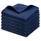 Homaxy Microfiber Waffle Weave Kitchen Dish Cloths 12 x 12 Inch Ultra Absorbent and Solid Color Dish Towels for Kitchen Fast Drying Dishcloth for Washing Dishes 6 Pack Navy Blue