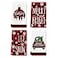 Artoid Mode Buffalo Plaid Tree Christmas Kitchen and Dish Towels 18 x 26 Inch Ornament Car Winter Holiday Ultra Absorbent Drying Cloth Tea Towels Set of 4