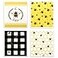 Whaline 4 Pack Bees Dishcloths Swedish Towels for Kitchen Reusable Bee Print Cotton Absorbent Cleaning Cloth Spring Summer Seasonal Washable Hand Towel Decoration for Kitchen Home Bathroom Office