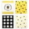 Whaline 4 Pack Bees Dishcloths Swedish Towels for Kitchen Reusable Bee Print Cotton Absorbent Cleaning Cloth Spring Summer Seasonal Washable Hand Towel Decoration for Kitchen Home Bathroom Office