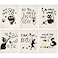 Hoolerry 6 Pcs Funny Black Cat Swedish Kitchen Dishcloths Reusable Sponge Swedish Cleaning Cloths Washable Dish Cloths Absorbent Christmas Decorative Kitchen Towels Housewarming Gift for Bathroom
