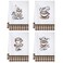 Ferraycle 4 Pieces Kitchen Dish Cloths Coffee Kitchen Hand Towels Absorbent Tea Towels 24 x 16 Inches Cafe Lover Gift Bar Decorative Dish Cloths Rags for FarmhouseMainly WhiteCup Pattern