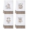 Ferraycle 4 Pieces Kitchen Dish Cloths Coffee Kitchen Hand Towels Absorbent Tea Towels 24 x 16 Inches Cafe Lover Gift Bar Decorative Dish Cloths Rags for FarmhouseMainly WhiteCup Pattern