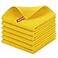 Homaxy 100 Cotton Waffle Weave Kitchen Dish Cloths Ultra Soft Absorbent Quick Drying Dish Towels 12 x 12 Inches 6Pack Yellow