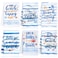 Peryiter 6 Pcs Coastal Beach Kitchen Towels 24 x 16 in Summer Ocean Nautical Dish Towels Absorbent Decorative Blue Summer Hand Towel for Bathroom Kitchen Farmhouse Seasonal Decor Housewarming Gift