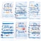 Peryiter 6 Pcs Coastal Beach Kitchen Towels 24 x 16 in Summer Ocean Nautical Dish Towels Absorbent Decorative Blue Summer Hand Towel for Bathroom Kitchen Farmhouse Seasonal Decor Housewarming Gift