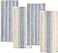 KAF Home Natural Rustic Farmhouse Slubbed Kitchen Towel 100 Cotton Dish Towel 18 x 28 Inches Soft and Absorbent Navy Set of 4