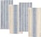 KAF Home Natural Rustic Farmhouse Slubbed Kitchen Towel 100 Cotton Dish Towel 18 x 28 Inches Soft and Absorbent Navy Set of 4