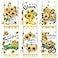 Tudomro 6 Pcs Sunflower Kitchen Towels Gnome Dish Seasonal Beach Cloth Summer Tea Towel Sunshine Nautical Kitchen Hand Tea Towels Housewarming Gift for Home