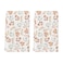 Artoid Mode Orange Leaves Pumpkin Fall Kitchen Towels Dish Towels 18x26 Inch Farmhouse Decoration Hand Towels Set of 2
