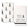 ARKENY Christmas Kitchen Towels Set of 2Black Xmas Tree Dish Towels 18x26 InchHoilday Farmhouse Home Decoration AD101