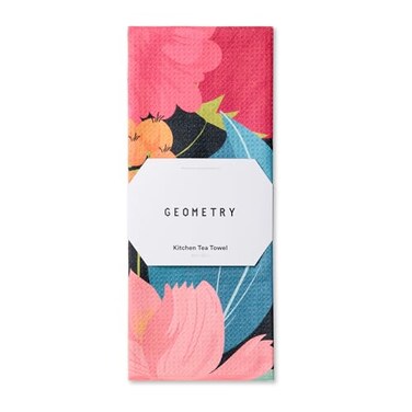 GEOMETRY Kitchen Tea Towels Quick Dry Microfiber Dish Towels for Kitchen My Garden 18 x 30 1 Pack