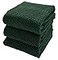 Serafina Home Kitchen Hand Towels 18 x 28 3 Pack Large 100 Cotton Soft and Absorbent Dish Towels with Hanging Loop Textured Dark Green