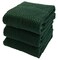 Serafina Home Kitchen Hand Towels 18 x 28 3 Pack Large 100 Cotton Soft and Absorbent Dish Towels with Hanging Loop Textured Dark Green