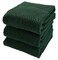 Serafina Home Kitchen Hand Towels 18 x 28 3 Pack Large 100 Cotton Soft and Absorbent Dish Towels with Hanging Loop Textured Dark Green
