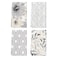 Artoid Mode Silver Floral Leaves Boho Kitchen Towels Dish Towels 18x26 Inch Seasonal Decoration Hand Towels Set of 4
