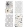 Artoid Mode Silver Floral Leaves Boho Kitchen Towels Dish Towels 18x26 Inch Seasonal Decoration Hand Towels Set of 4