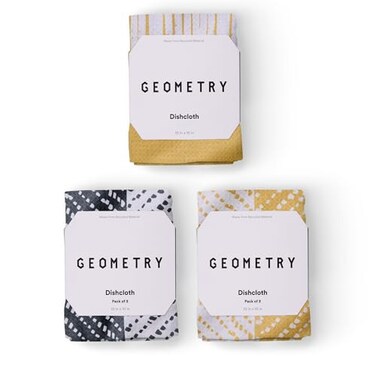 GEOMETRY Kitchen Dish Cloths Quick Dry Dishcloths for Kitchen Premium Dish Rags with Geoweave 3Pieces This and that