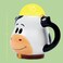 100 North ESNCHMGCW Black and White Spotted Cow Character 18 ounce Glossy Ceramic Coffee Tea Cup Mug For Your Favorite Morning Brew