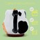 100 North ESNCHMGCW Black and White Spotted Cow Character 18 ounce Glossy Ceramic Coffee Tea Cup Mug For Your Favorite Morning Brew