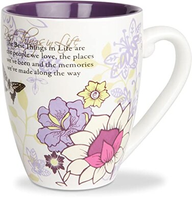 Pavilion Gift Pavilion Ceramic Mark My Words The Best Things in Life Mug 20Ounce 434Inch