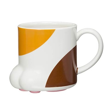 ã‚µãƒ³ã‚¢ãƒ¼ãƒˆ Sunart SAN22353 Cute Tableware Paw of Cat Hand Calico Cat Mug 85 fl oz 250 cc White