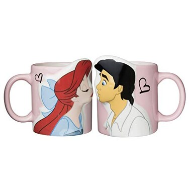&atilde;&sbquo;&micro;&atilde;&fnof;&sup3;&atilde;&sbquo;&cent;&atilde;&fnof;&frac14;&atilde;&fnof;&circ; Sunart Disney Little Mermaid Ariel Prince Eric Kiss Pair Mug 101 fl oz 300 ml SAN2473