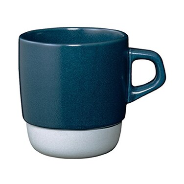 Kinto KINTO 27660 SCS Stacked Mug 118 fl oz 320 ml Navy Coffee Microwave and Dishwasher Safe Coffee Cup