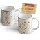Maison d' Maison d Hermine Coffee Mug with Handles Fine Bone China Mugs Pack of Two Tea Cups for Hot Beverages Cappuccino Latte Home Restaurant Hotel Spring Summer Colmar Pack of 2 12 Ounce